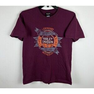 Harley Davidson Louisville Kentucky Graphic T-Shirt / Maroon / Size Large